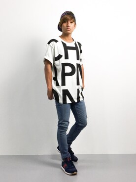 「BURTON（バートン）のアイテム（キャップ）」を使った、Tomoさん（メンズ・167cm）の夏コーディネート