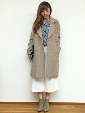 「TOMMY HILFIGER（トミーヒルフィガー）のアイテム（ブーティ）」を使った、NOZAさん（レディース・163cm）の秋コーディネート