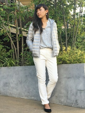 「TOMMY HILFIGER（トミーヒルフィガー）のアイテム（ジャケット/アウター）」を使った、NOZAさん（レディース・163cm）の冬コーディネート