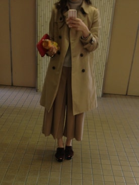 「Lily Brown」｜「アイテム（トレンチコート）」を使った、naoさん（レディース・163cm）の冬コーディネート