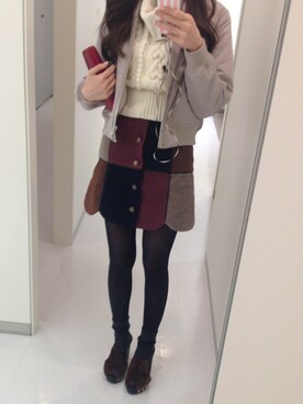 naoさん（レディース・163cm）の冬コーディネート