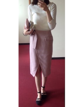 「LILY BROWN（リリーブラウン）のアイテム（その他シューズ）」を使った、naoさん（レディース・163cm）の秋コーディネート