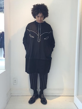 「ADIEU（アデュー）のアイテム」を使った、CANNABIS TOGAさん（メンズ・170cm）の夏コーディネート