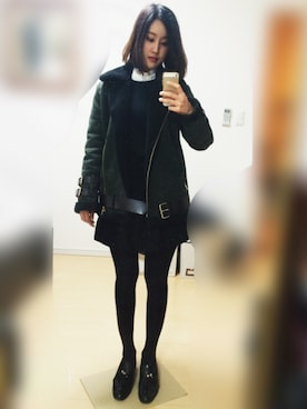 ムートンコート Imvely imvelyのムートンコートを使った人気ファッションコーディネート - WEAR