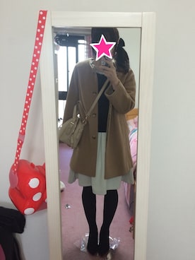 「JILL STUART（ジルスチュアート）のアイテム（ショルダーバッグ）」を使った、chemmyさん（レディース・160cm・20代）の冬コーディネート