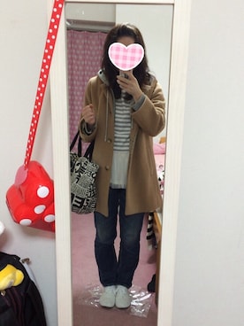 「ぺプラムトップス」｜「アイテム（その他アウター）」を使った、chemmyさん（レディース・160cm）の春コーディネート