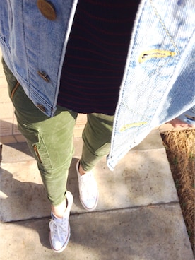 「CONVERSE（コンバース）のconverse（コンバース） ALL STAR OX（オールスターOX）（スニーカー）」を使った、Saayaaamamさん（レディース・162cm）の春コーディネート