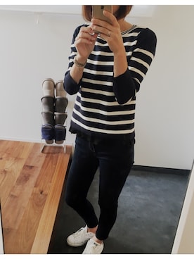 「GOODENOUGH（グッドイナフ）のアイテム」を使った、ゆう☺︎さん（レディース・166cm）の秋コーディネート