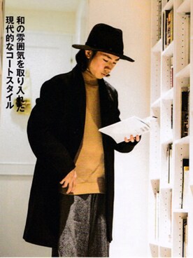 「FACTOTUM（ファクトタム）のアイテム（帽子）」を使った、Takahiro_Kudoseさん（メンズ・163cm）の秋コーディネート