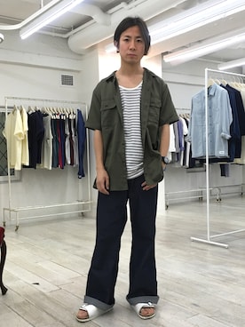 「FACTOTUM（ファクトタム）のアイテム（腕時計）」を使った、Takahiro_Kudoseさん（メンズ・163cm）の春コーディネート