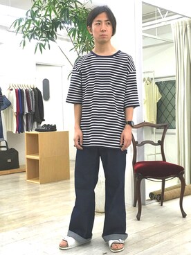 「FACTOTUM（ファクトタム）のアイテム（腕時計）」を使った、Takahiro_Kudoseさん（メンズ・163cm）の夏コーディネート