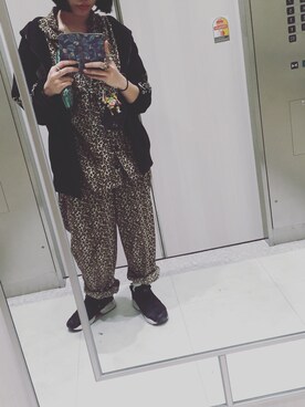 「blackmeans（ブラックミーンズ）のアイテム（ジャケット/アウター）」を使った、ayumiさん（レディース・155cm）の冬コーディネート