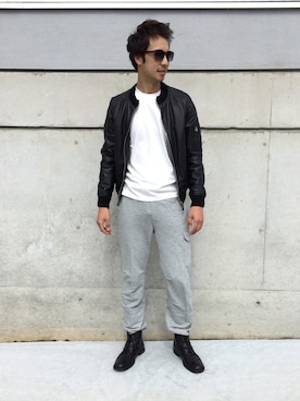 「A.P.C.（アーペーセー）のアイテム（その他アウター）」を使った、Kenji Okaさん（メンズ・180cm）の秋コーディネート