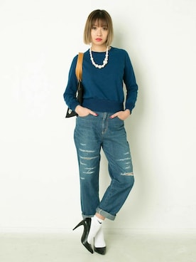 「スエット」｜IRONYさん（レディース・168cm）の春コーディネート