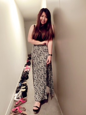 「autumn look」｜「アイテム（腕時計）」を使った、Catherine Chinさん（レディース・157cm）の春コーディネート