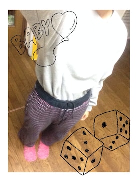 「アイテム（ルームウェア/パジャマ、ブラック系）」を使った、 うぶた⍤⃝ さん（レディース・159cm）の秋コーディネート