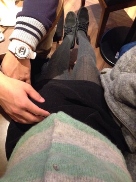 「アイテム（雑貨/ホビー、ブラウン系）」を使った、 うぶた⍤⃝ さん（レディース・159cm）の冬コーディネート