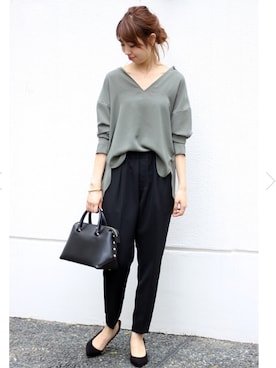 「Spick & Span（スピックアンドスパン）のアイテム」を使った、さく*さん（レディース・162cm）の秋コーディネート