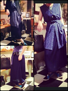 アートリサーチャーさくらこさん(レディース・161cm)の夏コーディネート