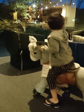 「エイプ」｜「アイテム（その他）」を使った、satoshiさん（キッズ・100cm）の秋コーディネート