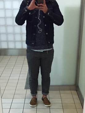 「JOURNAL STANDARD relume（ジャーナルスタンダード　レリューム）のアイテム（デニムジャケット）」を使った、SHIN8さん（メンズ・172cm）の秋コーディネート