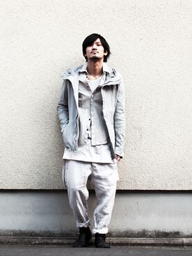 「通販」｜「アイテム（ジャケット/アウター）」を使った、BERNICEさん（メンズ・175cm）の冬コーディネート