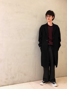 「URBANRESEARCH」｜「アイテム（その他アウター）」を使った、OHBUCHI TAKUYAさん（メンズ・170cm）の秋コーディネート