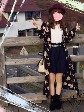 「AS as know as（エーエス アズノウアズ）のアイテム（スカート）」を使った、nam☆さん（レディース・153cm）の秋コーディネート