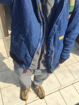 「MYSTERY RANCH（ミステリーランチ）のアイテム（トートバッグ）」を使った、MASAさん（メンズ・172cm）の春コーディネート