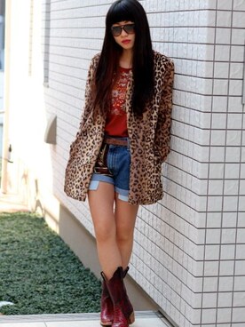 「シャネル」｜「アイテム（その他アウター）」を使った、Asami Goioさん（レディース・160cm）の冬コーディネート