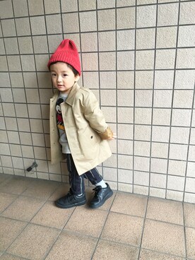 Y♡KUさん(キッズ・90cm)の冬コーディネート