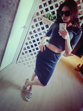 「セットアップ　着回し」｜藤田よしみさん（レディース・151cm）の春コーディネート