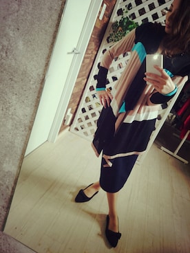 「shopnikoniko（ショップニコニコ）のアイテム」を使った、藤田よしみさん（レディース・151cm）の秋コーディネート