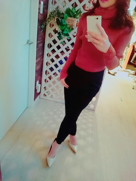 「ガウチョパンツ」｜藤田よしみさん（レディース・151cm）の秋コーディネート