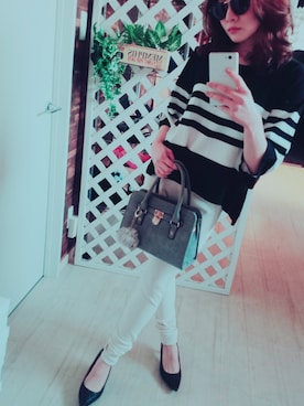 「shopnikoniko（ショップニコニコ）のアイテム」を使った、藤田よしみさん（レディース・151cm）の冬コーディネート