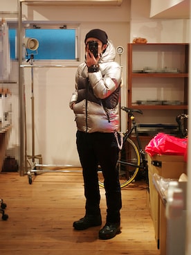 下野宏明さん（メンズ・179cm）の冬コーディネート