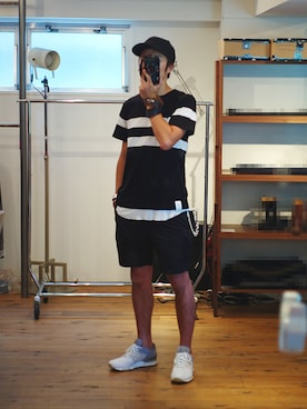 下野宏明さん（メンズ・180cm）の夏コーディネート