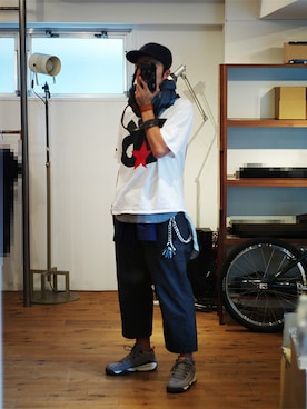 「WHIZLIMITED（ウィズリミテッド）のアイテム（その他）」を使った、下野宏明さん（メンズ・180cm）の秋コーディネート