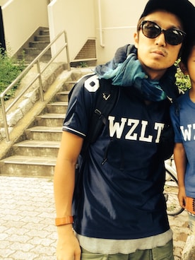「WHIZLIMITED（ウィズリミテッド）のアイテム（その他）」を使った、下野宏明さん（メンズ・180cm）の秋コーディネート
