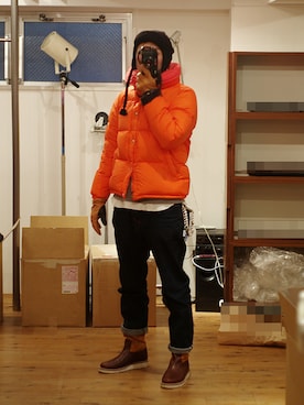 「WHIZLIMITED（ウィズリミテッド）のアイテム（その他）」を使った、下野宏明さん（メンズ・180cm）の冬コーディネート
