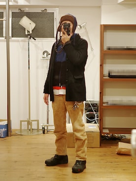 下野宏明さん（メンズ・180cm）の冬コーディネート