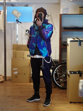 下野宏明さん（メンズ・180cm）の冬コーディネート