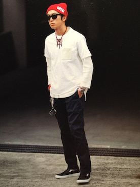 下野宏明さん（メンズ・180cm）の春コーディネート