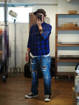 下野宏明さん（メンズ・180cm）の春コーディネート