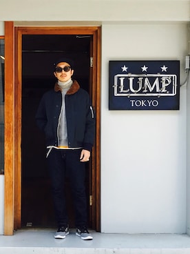 下野宏明さん（メンズ・181cm）の秋コーディネート