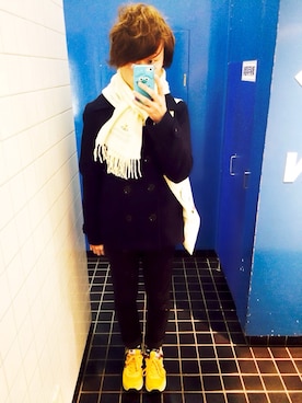 「Marc by Marc Jacobs（マークバイマークジェイコブス）のアイテム（アクセサリー）」を使った、Yukiさん（メンズ・167cm）の冬コーディネート