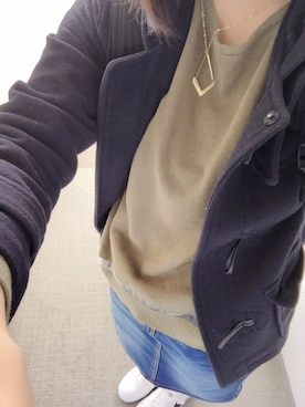 「アイテム（ダッフルコート）」を使った、sunさん（レディース・158cm・10代）の春コーディネート