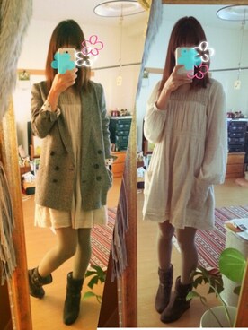 「Marc by Marc Jacobs（マークバイマークジェイコブス）のアイテム（ブーツ）」を使った、uemeeさんの春コーディネート