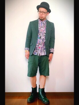 「アイテム（テーラードジャケット）」を使った、タコ太郎さん（メンズ・168cm・30代）の春コーディネート