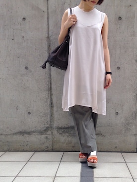 「Sheta（シータ）のアイテム（ワンピース/ドレス）」を使った、Uさん（レディース・156cm）の夏コーディネート